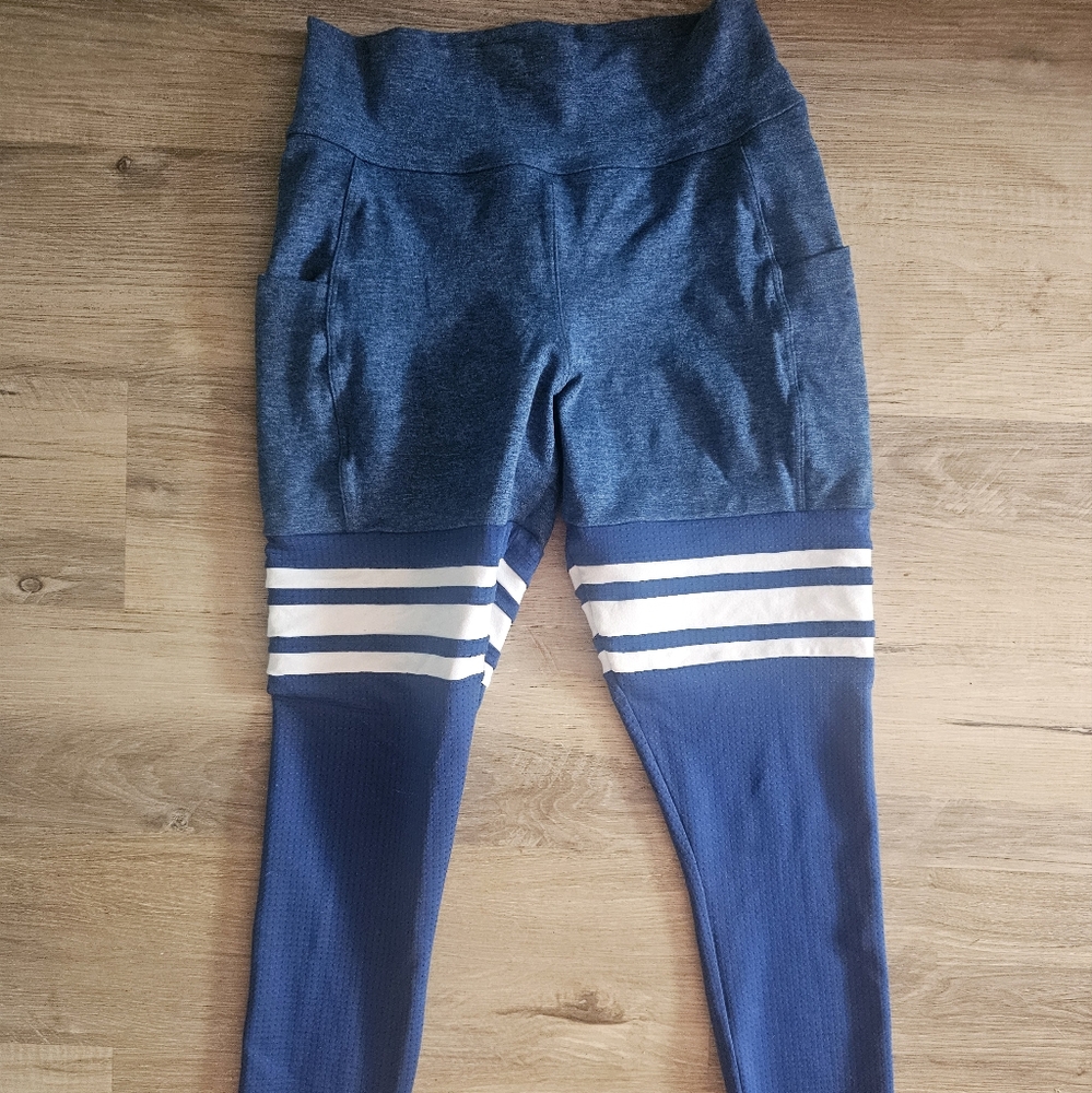 Bombshell blue thigh highs side pocket
